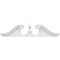 Ekena Millwork Rams Head Architectural Grade PVC Pediment (Urn Ships Unattached in Box), 40"W x 10"H x 2-3/4"P PEDPS040X100RHP00 - alternate 6